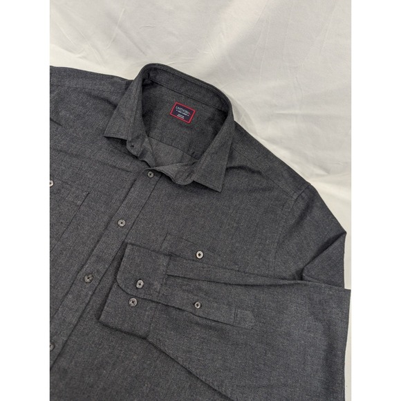 UNTUCKit Other - Untuckit‎ Long Sleeve Mens XXXL Shirt Button Charcoal Gray Soft Flannel 3XL